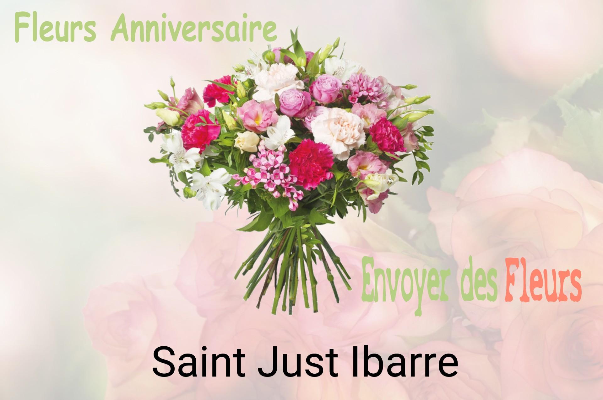 Bouquet de fleurs d’anniversaire livré à Saint-Just-Ibarre
