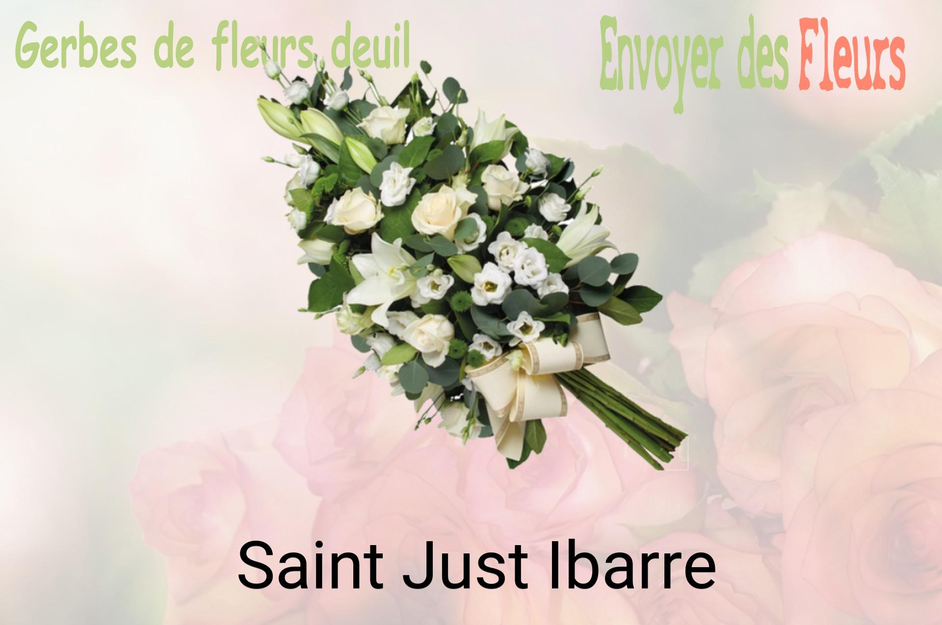 Gerbe de fleurs de deuil livrée à Saint-Just-Ibarre